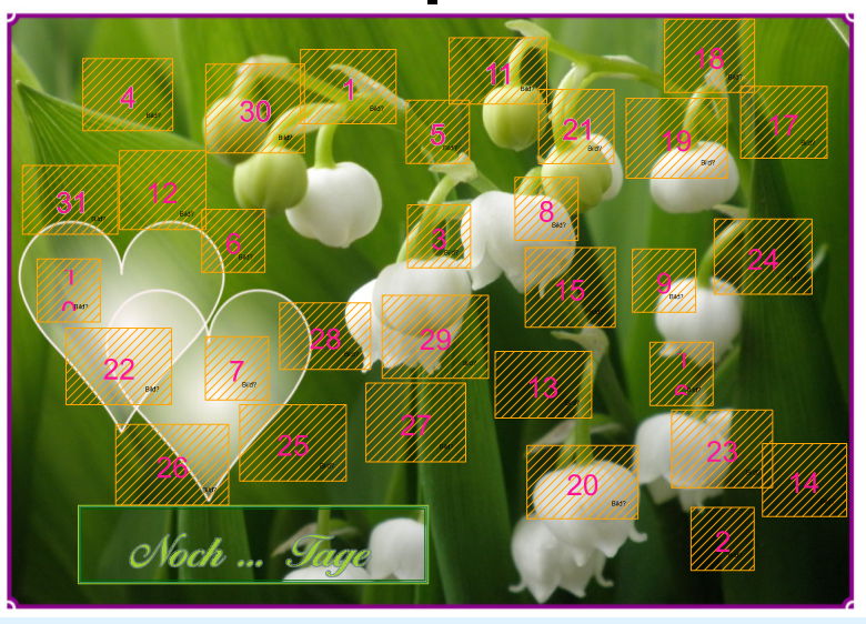 Countdownkalender kreativ selbst gestalten